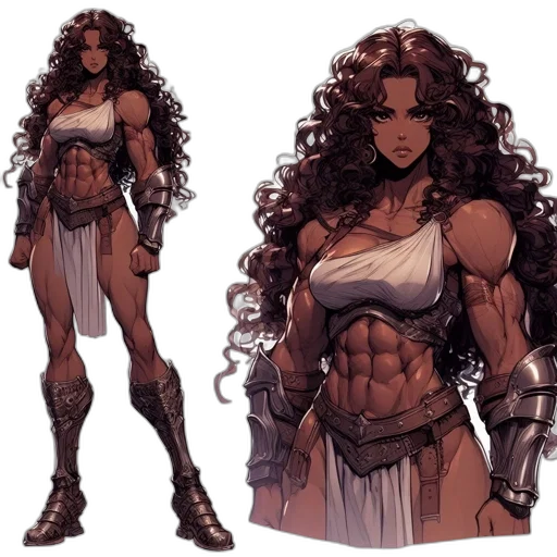 concept art, comic book art, fantasy art, pixel art, earth tones, dark, monochrome, athletic transparent PNG cut-out