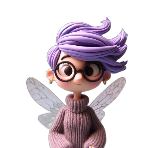 staff, jacket, dress, 3d render, concept art, cartoon, fantasy art, whimsical transparent PNG cut-out
