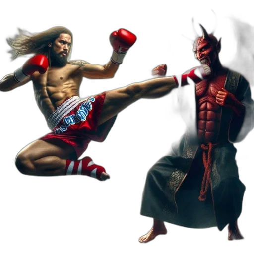 concept art, fantasy art, comic book art, pixel art, dimly, lit, room, muscular transparent PNG cut-out