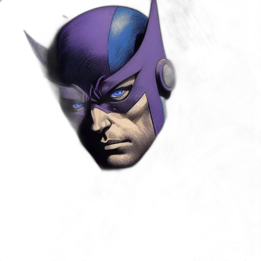 mask, face, hat, comic book art transparent PNG cut-out