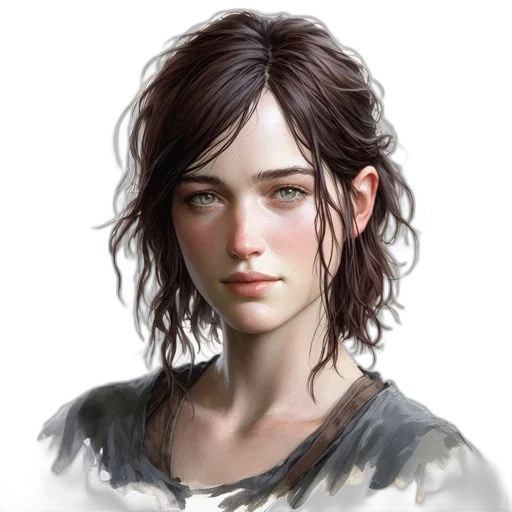 face, dragon, hair, staff, fantasy art, photorealistic, concept art, oil painting transparent PNG cut-out