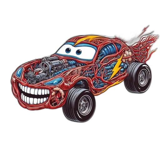 car, robot, weapon, animal, concept art, cartoon, 3d render, photorealistic transparent PNG cut-out