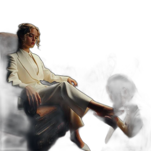 staff, furniture, dress, jacket, photorealistic, oil painting, concept art, 3d render transparent PNG cut-out