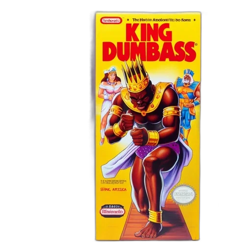 comic book art, concept art, nes, video, game, cartridge, titled, king transparent PNG cut-out