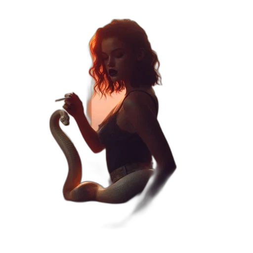 jewelry, creature, dress, hair, concept art, fantasy art, pixel art, photorealistic transparent PNG cut-out