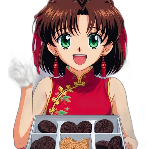 food, jewelry, anime, photorealistic, cartoon, vaporwave, animated, character transparent PNG cut-out
