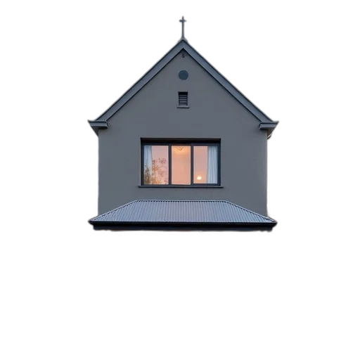 building, umbrella, 3d render, photorealistic transparent PNG cut-out