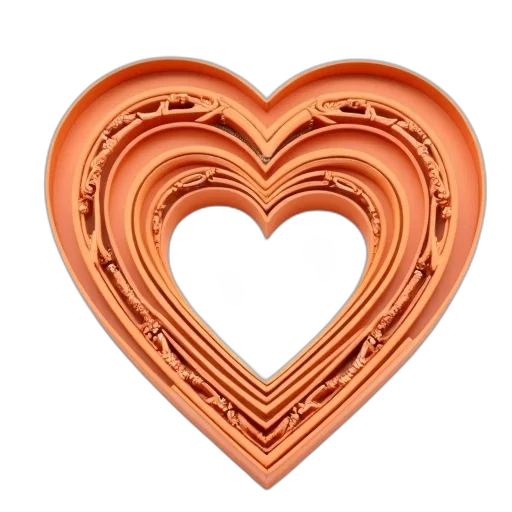 jewelry, food, crown, 3d render, set, five, heart-shaped, picture transparent PNG cut-out