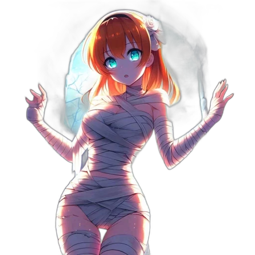 dress, robot, creature, mask, anime, concept art, pixel art, fantasy art transparent PNG cut-out