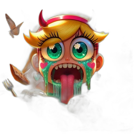 mask, creature, face, staff, concept art, fantasy art, 3d render, pixel art transparent PNG cut-out