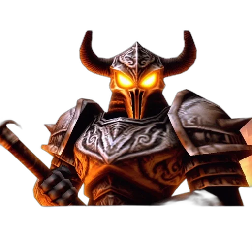 mask, sword, weapon, robot, concept art, fantasy art, 3d render, pixel art transparent PNG cut-out