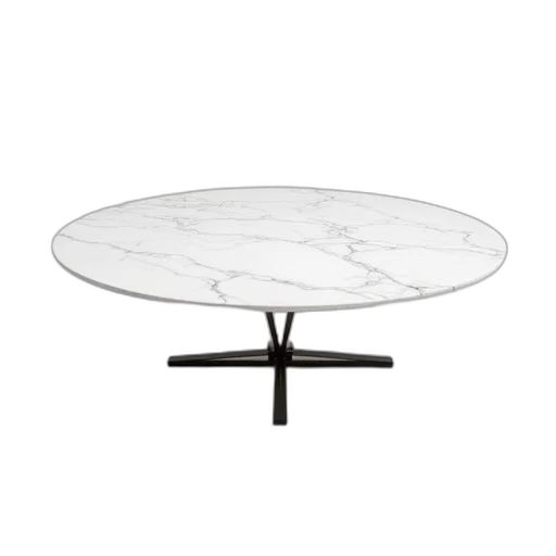 furniture, white, marble, coffee, table, standing, metal, base transparent PNG cut-out