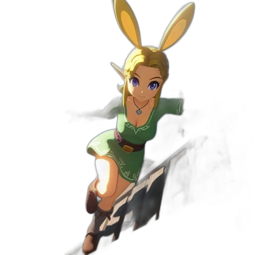dress, staff, animal, weapon, concept art, 3d render, pixel art, fantasy art transparent PNG cut-out