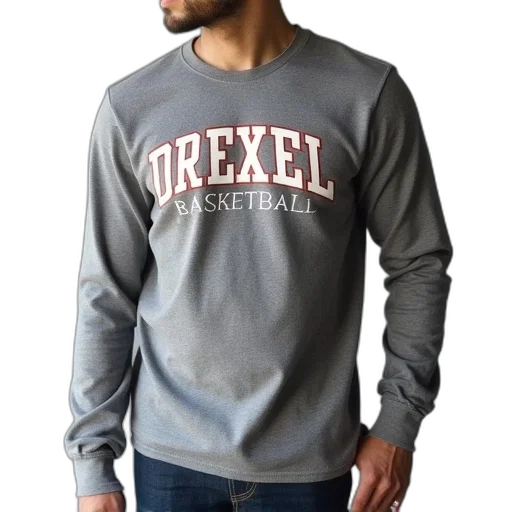 jacket, drexel, basketball, grey transparent PNG cut-out