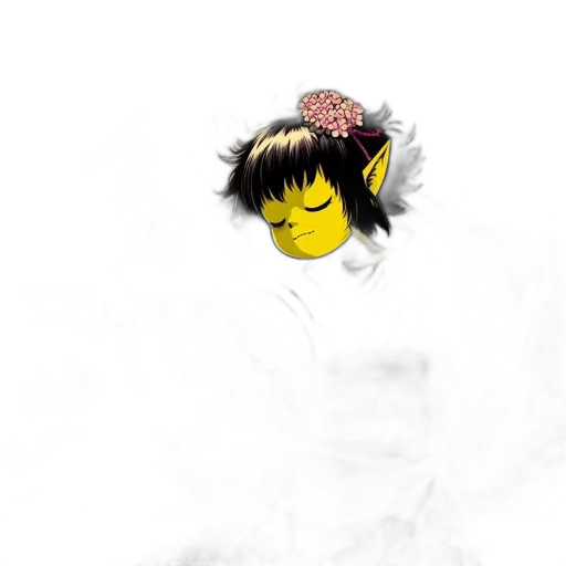 mask, face, flower, staff, photorealistic, anime, fantasy art, pixel art transparent PNG cut-out