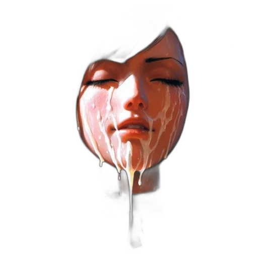 mask, face, umbrella, food, photorealistic, 3d render, concept art, oil painting transparent PNG cut-out
