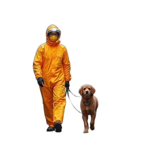 jacket, animal, staff, creature transparent PNG cut-out