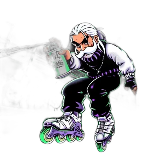 concept art, pixel art, comic book art, cartoon, animated, man, white, hair transparent PNG cut-out