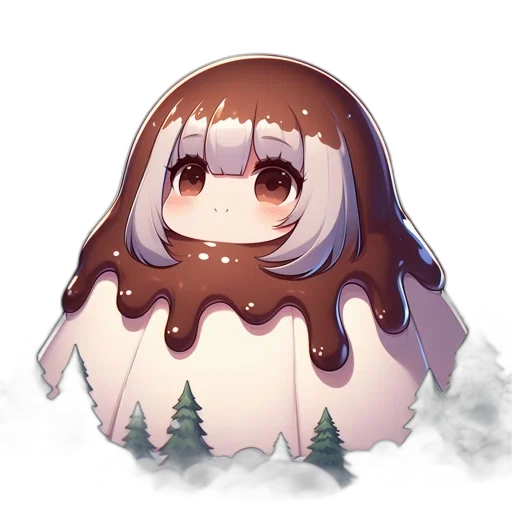 creature, hair, mask, face, pixel art, anime, concept art, fantasy art transparent PNG cut-out