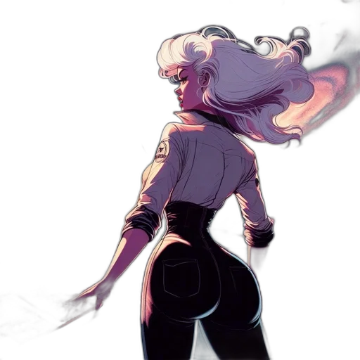staff, weapon, sword, jacket, concept art, cyberpunk, watercolor, fantasy art transparent PNG cut-out