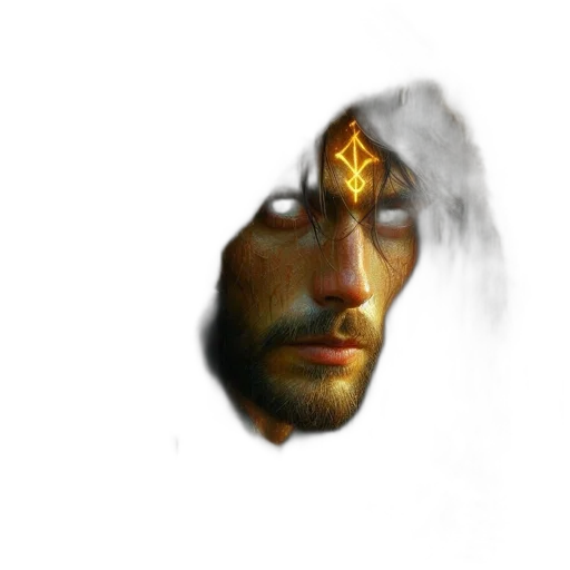 face, mask, crown, sword, fantasy art, photorealistic, concept art, pixel art transparent PNG cut-out