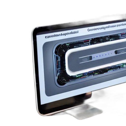 futuristic, computer, has, generated transparent PNG cut-out