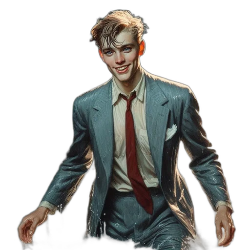 jacket, face, creature, staff, concept art, comic book art, photorealistic, fantasy art transparent PNG cut-out