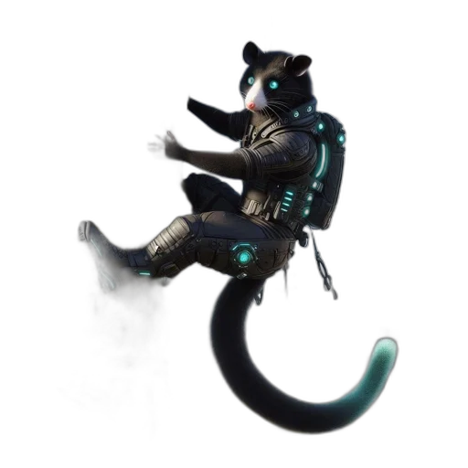 staff, dragon, creature, robot, concept art, cyberpunk, 3d render, fantasy art transparent PNG cut-out