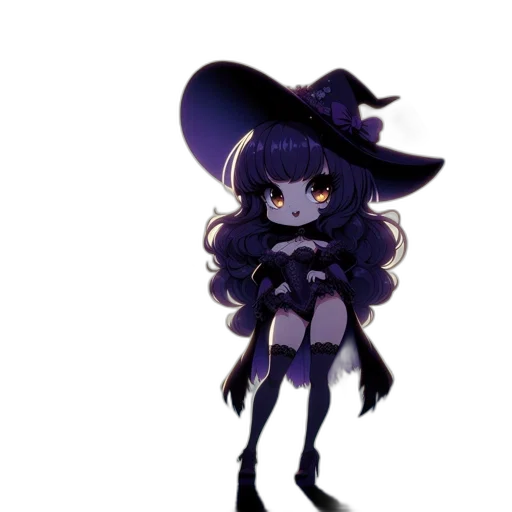 hat, staff, dress, creature, pixel art, concept art, fantasy art, anime transparent PNG cut-out