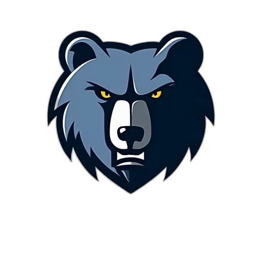image, features, stylized, logo, memphis, grizzlies, professional, basketball transparent PNG cut-out