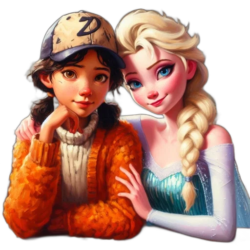 jewelry, hat, face, oil painting, fantasy art, pixel art, photorealistic, snow transparent PNG cut-out