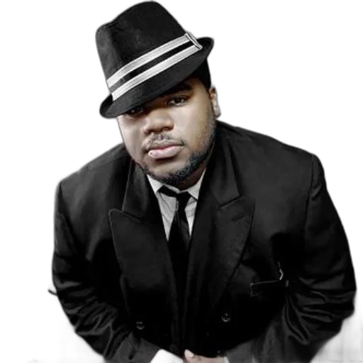 photorealistic, man, black, suit, fedora, stands, against, wooden transparent PNG cut-out