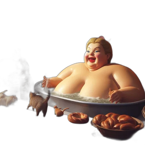 food, concept art, 3d render, photorealistic, fantasy art, snow, whimsical, bakery transparent PNG cut-out