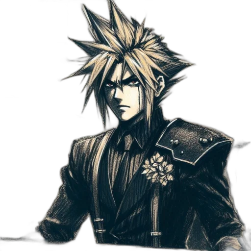 staff, sword, weapon, concept art, fantasy art, pixel art, anime, monochrome transparent PNG cut-out