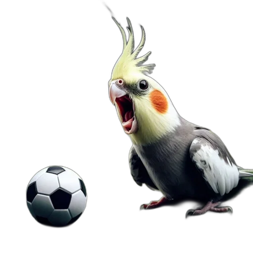 animal, creature, dragon, concept art, photorealistic, 3d render, fantasy art, cockatiel transparent PNG cut-out