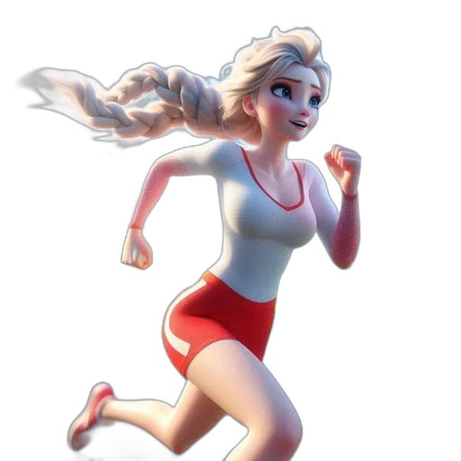dress, concept art, 3d render, cartoon, fantasy art, animated, lady, determined transparent PNG cut-out