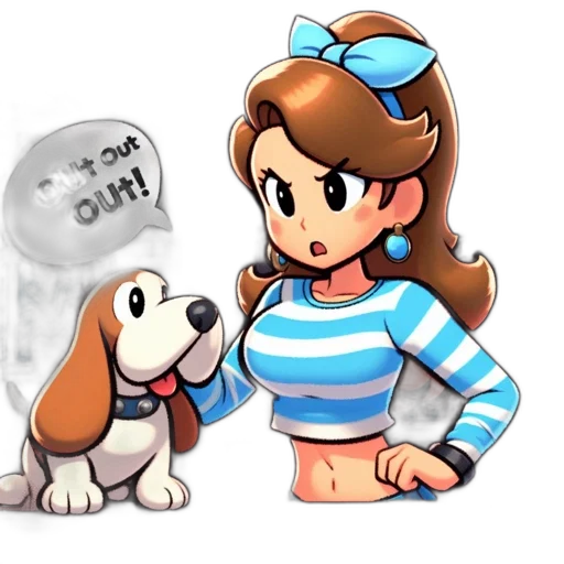 staff, animal, pixel art, cartoon, concept art, 3d render, home, setting transparent PNG cut-out