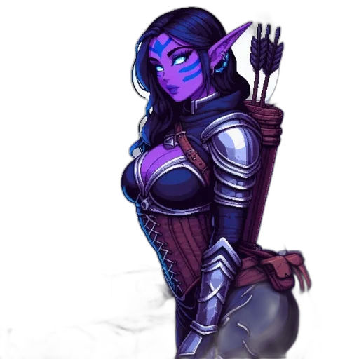 staff, fantasy art, concept art, pixel art, comic book art, blue, dark, elven transparent PNG cut-out