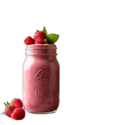 food, bottle, photorealistic, two, mason, jars, smoothie, ingredients transparent PNG cut-out