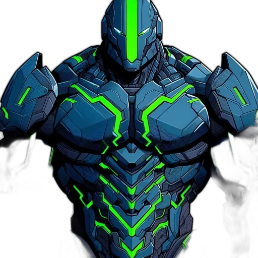 robot, mask, creature, jacket, concept art, 3d render, comic book art, pixel art transparent PNG cut-out