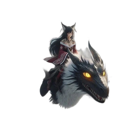 dragon, creature, animal, staff, concept art, fantasy art, 3d render, pixel art transparent PNG cut-out