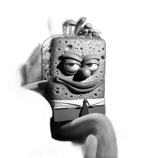 robot, mask, crown, face, 3d render, concept art, photorealistic, cartoon transparent PNG cut-out