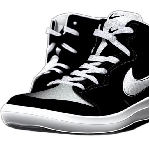 shoes, 3d render, photorealistic, concept art transparent PNG cut-out