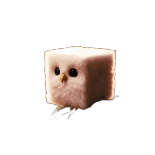 animal, food, creature, face, concept art, pixel art, 3d render, photorealistic transparent PNG cut-out