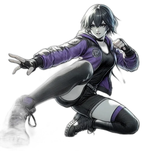 weapon, jacket, robot, sword, concept art, cyberpunk, anime, comic book art transparent PNG cut-out