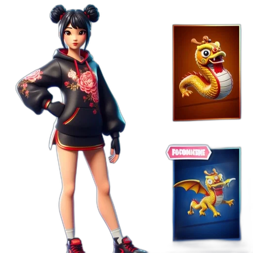 jacket, concept art, 3d render, pixel art, fantasy art, golden, fortnite, character transparent PNG cut-out
