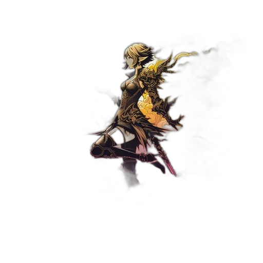sword, weapon, staff, dragon, concept art, fantasy art, pixel art, anime transparent PNG cut-out