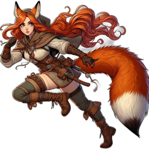 staff, animal, weapon, fantasy art, concept art, pixel art, comic book art, female transparent PNG cut-out