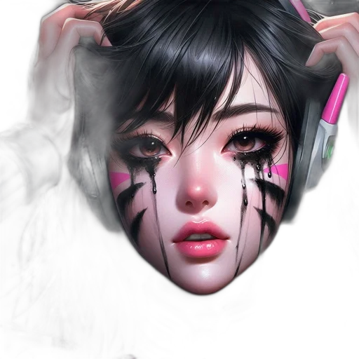 mask, face, creature, photorealistic, fantasy art, cyberpunk, concept art, neon lights transparent PNG cut-out