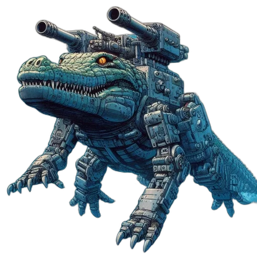 dragon, creature, animal, robot, concept art, 3d render, fantasy art, pixel art transparent PNG cut-out